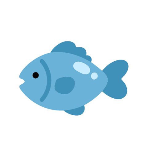 石門活魚角色：一條藍色的胖魚
